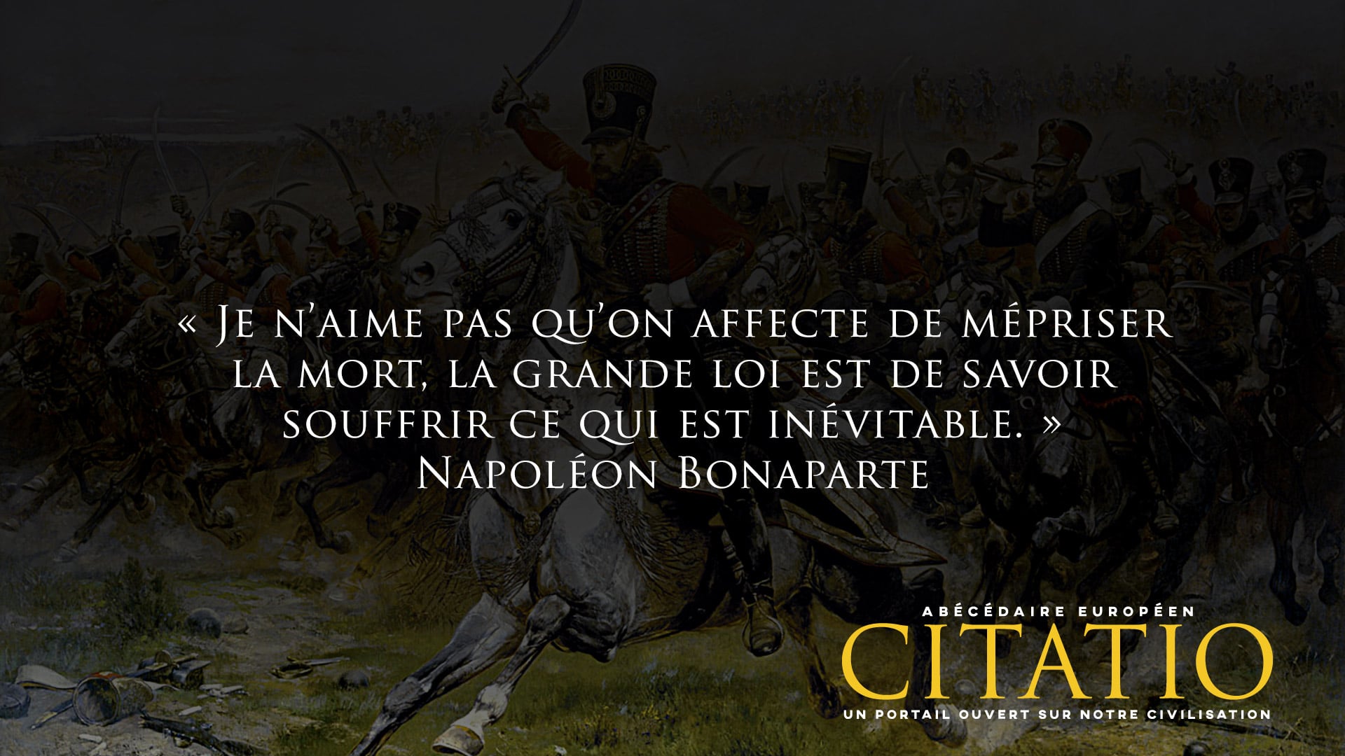 Je n’aime pas qu’on affecte de mépriser la mort... Citation de