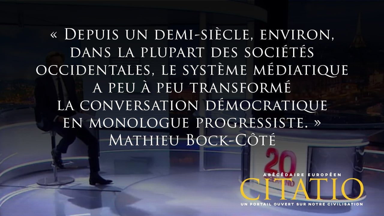 Le Systeme Mediatique A Peu A Peu Transforme Citation De Mathieu Bock Cote